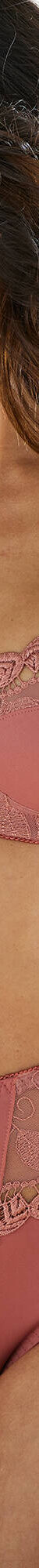Gainette microfibre et guipure Rima - lot de 2 (grenade) Gainette microfibre et guipure Rima - lot de 2 (grenade)